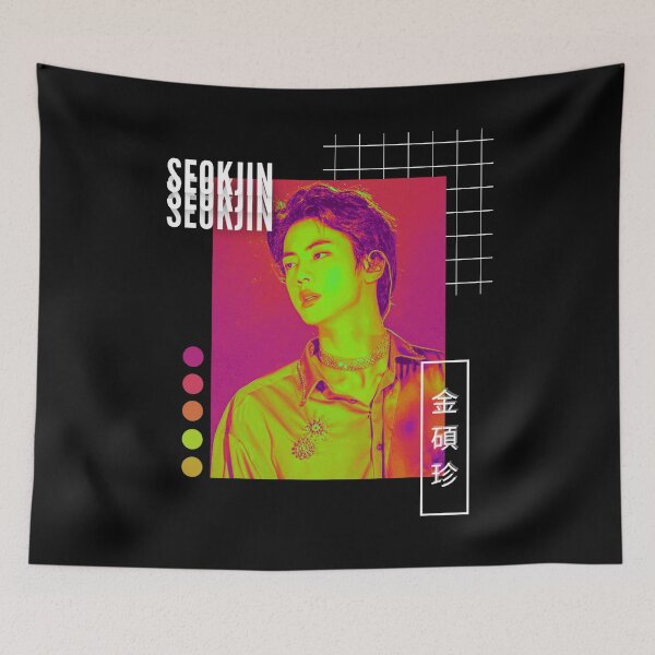 Item preview, BTS Jin Vaporwave Collage designed and sold by sakurapalette.