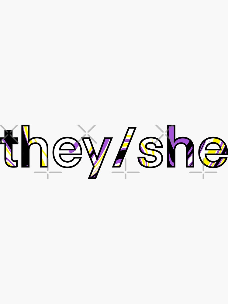 non-binary-they-she-pronoun-sticker-sticker-for-sale-by-dangerousfrog