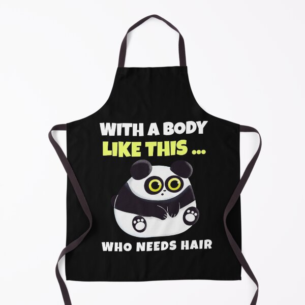 Item preview, With a  like this who needs hair? Funny Panda Logo T-Shirt designed and sold by BestCoolStuff.