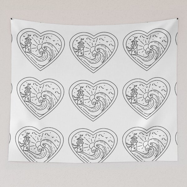 Item preview, Minimalist Art Of Sea Heart. designed and sold by HybridoStore.