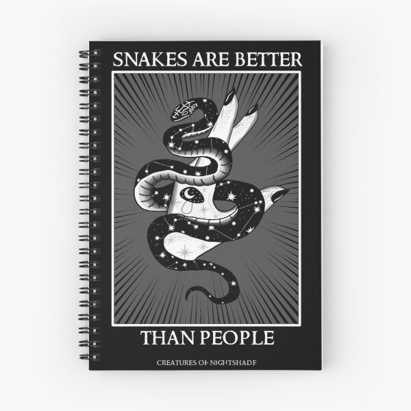 Item preview, Snakes Are Better Than People Gothic Print designed and sold by Creatures of Nightshade.