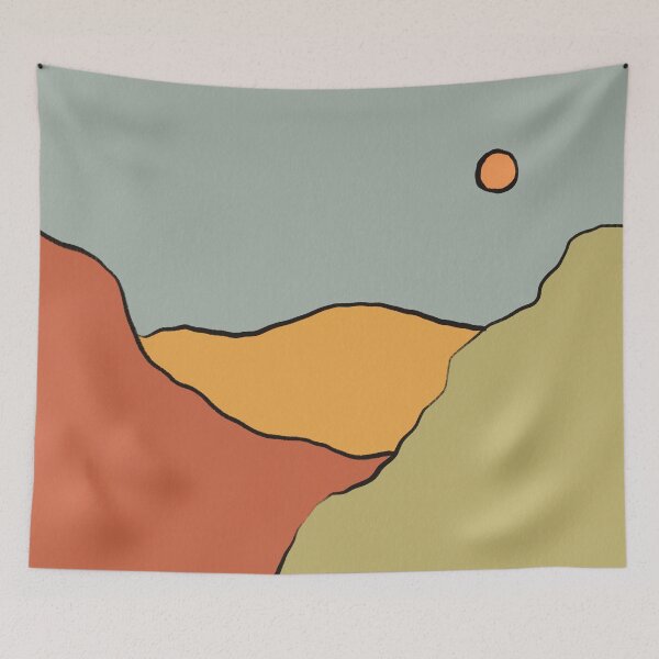 Item preview, Boho Retro Landscape Mid Century Modern designed and sold by trajeado14.