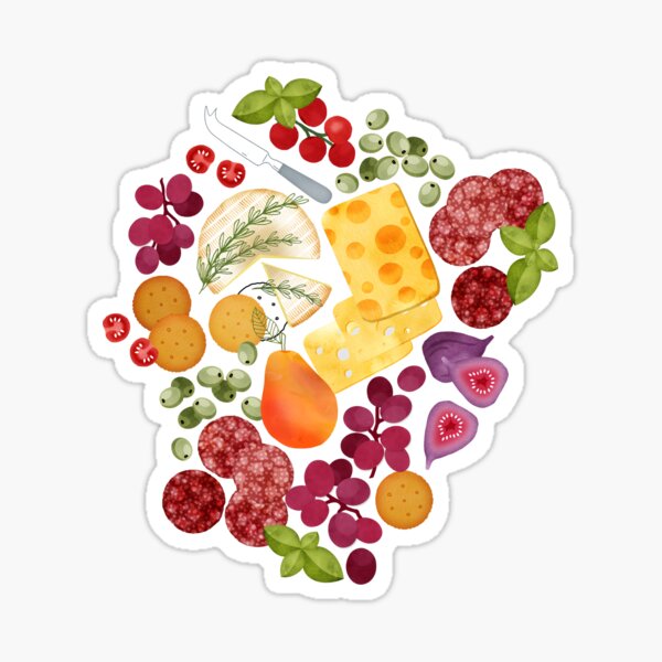 Item preview, Cheese and fruit platter white designed and sold by adenaJ.