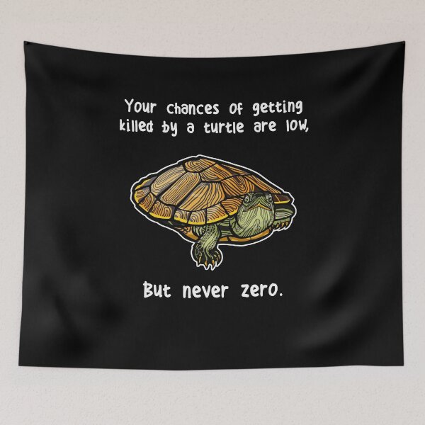 Item preview, Red-Eared Slider Turtle Never Zero designed and sold by Clara Hollins.
