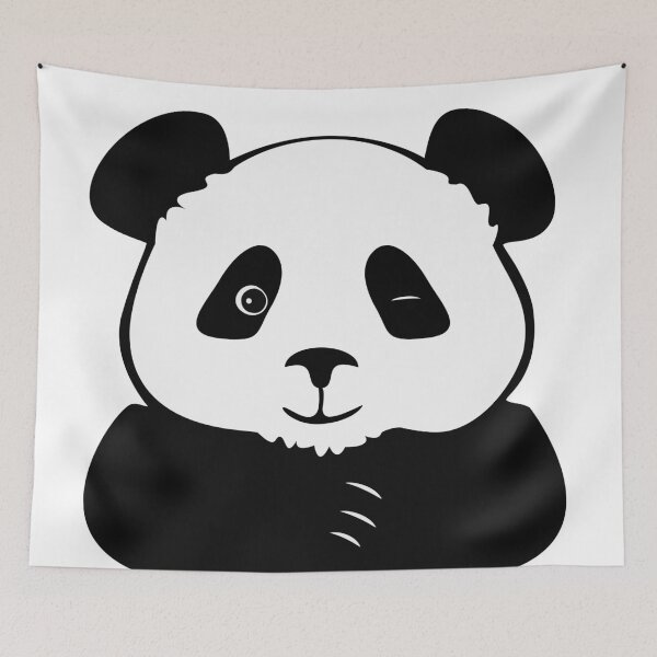 Item preview, panda winking designed and sold by MiraNomegusta.