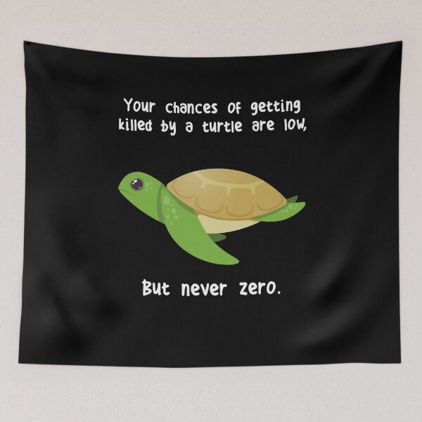 Item preview, Green Sea Turtle Never Zero designed and sold by Clara Hollins.