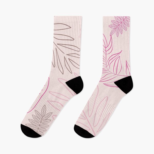 Item preview, Pinkish Tropical Leaves Nature Summer Vibes Design Pattern  designed and sold by By Roqia.