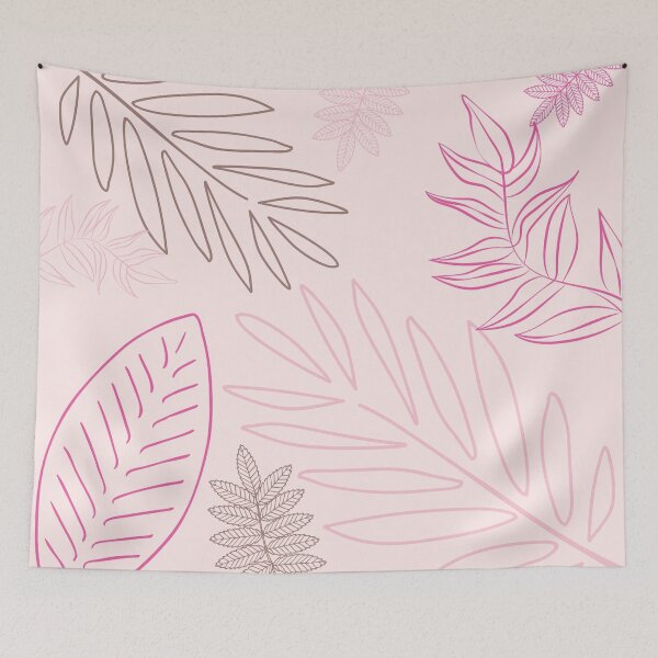 Item preview, Pinkish Tropical Leaves Nature Summer Vibes Design Pattern  designed and sold by By Roqia.