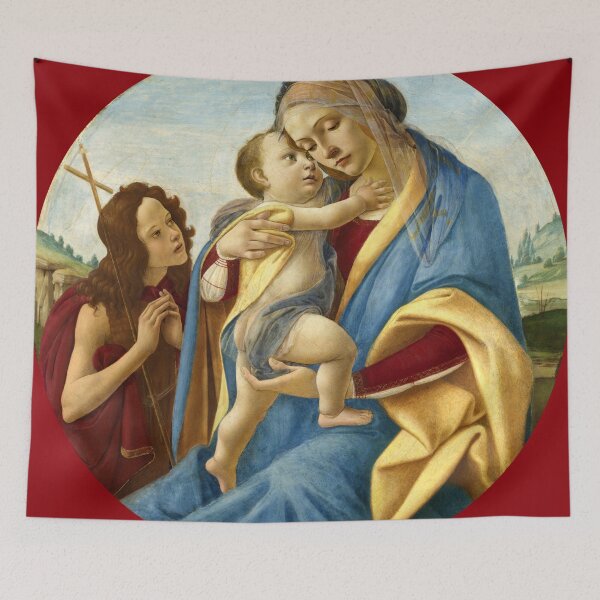Item preview, Sandro Botticelli "Virgin and Child with the Young Saint John the Baptist" designed and sold by Alexandra Dahl.