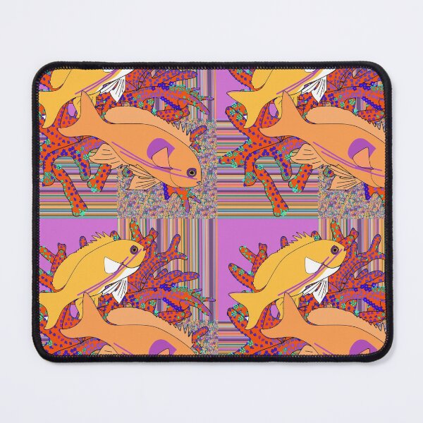 Item preview, Anthias Marine Fish on a Square Pattern designed and sold by Kim H Ritter.