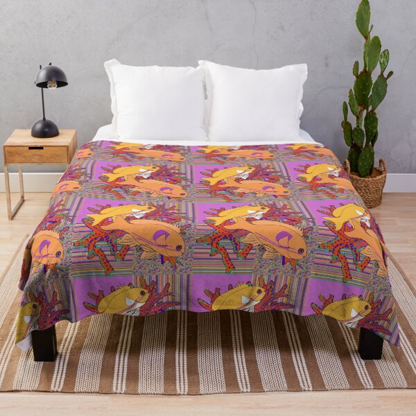 Item preview, Anthias Marine Fish on a Square Pattern designed and sold by Kim H Ritter.