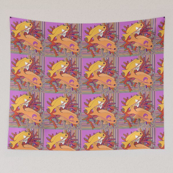 Item preview, Anthias Marine Fish on a Square Pattern designed and sold by Kim H Ritter.