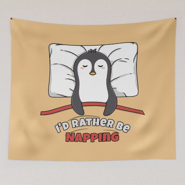 Item preview, I'd Rather Be Napping — Funny Penguin designed and sold by ttttee.