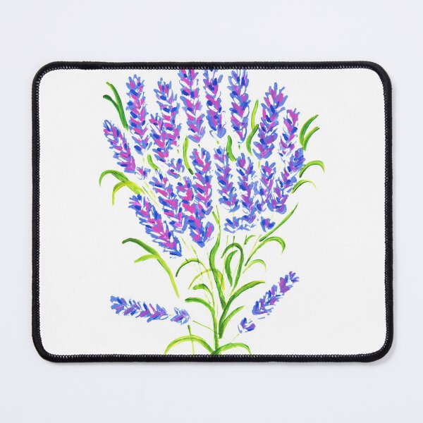 Item preview, Cute Watercolor Abstract Lavender Flowers Pattern. Cute Wild Purple Lavender Floral Botanical Garden Print designed and sold by silviaol.