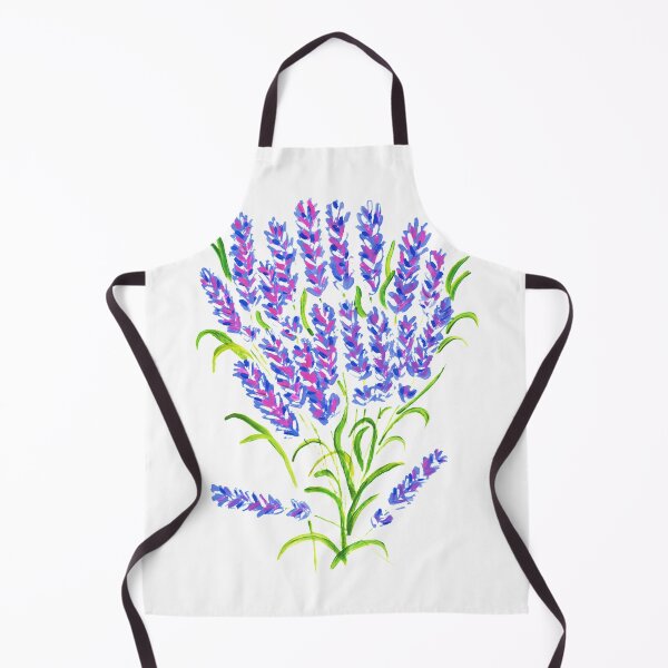 Item preview, Cute Watercolor Abstract Lavender Flowers Pattern. Cute Wild Purple Lavender Floral Botanical Garden Print designed and sold by silviaol.