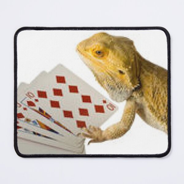 Item preview, Lizard Playing Poker With Perfect Winning Hand. Poker Fans. designed and sold by lduke47.