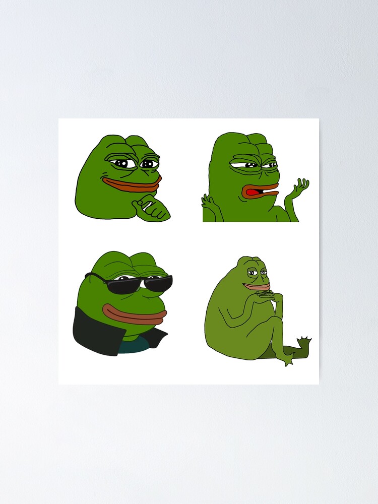 Pepe Pack Pepe The Frog Pack Of Stickers Poster For Sale By