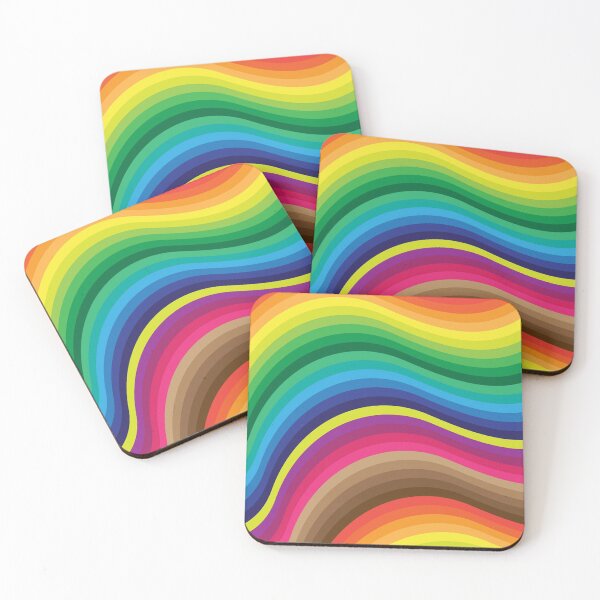 Item preview, Rainbow Stripes Pattern, Green, Yellow, Orange, Purple, Red, Blue, Green Stripes Pattern designed and sold by silviaol.