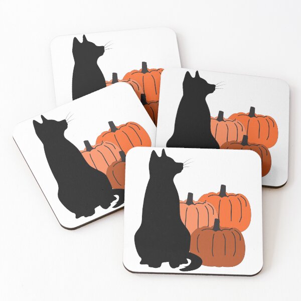 Item preview, Black Cat at the Pumpkin Patch designed and sold by andmarstan.