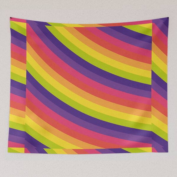 Item preview, Rainbow Stripes Pattern, Green, Yellow, Orange, Purple, Red, Blue, Green Stripes Pattern designed and sold by silviaol.