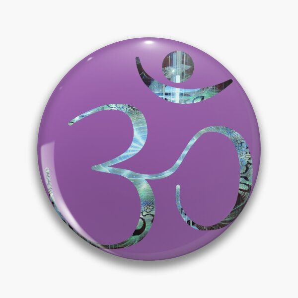 Item preview, OM Logo - Fractal Pattern on Purple designed and sold by Fractal Journeys, etc. .