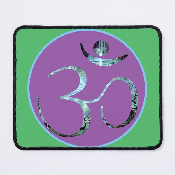 Item preview, OM Logo - Fractal Pattern on Purple designed and sold by Fractal Journeys, etc. .