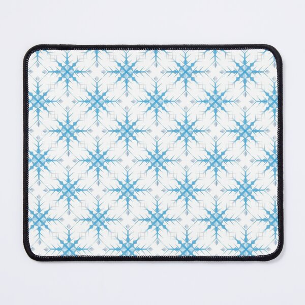 Item preview, Blue Snowflake Pattern on White Background designed and sold by Lisa Thomas.