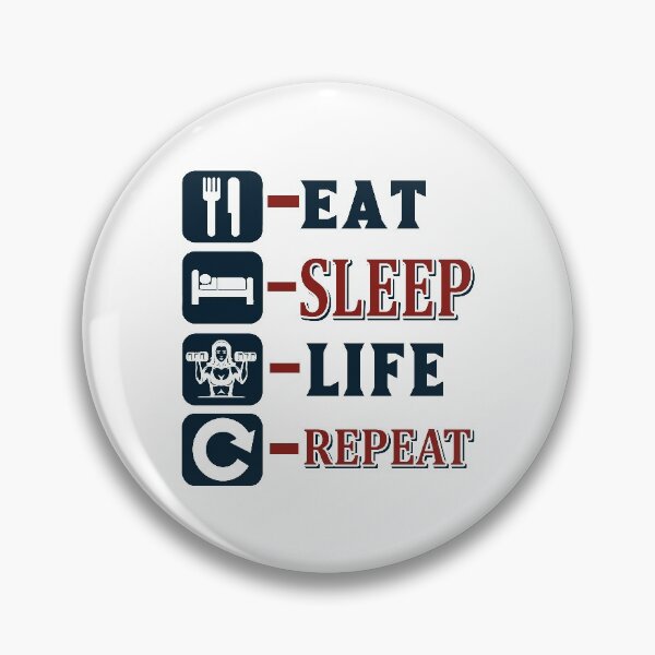 Item preview, Eat, sleep, life, repeat. designed and sold by BuddyBoots.