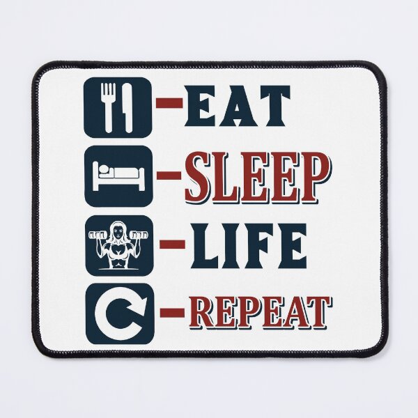 Item preview, Eat, sleep, life, repeat. designed and sold by BuddyBoots.