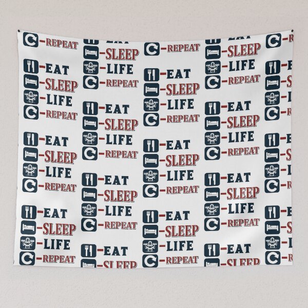 Item preview, Eat, sleep, life, repeat. designed and sold by BuddyBoots.