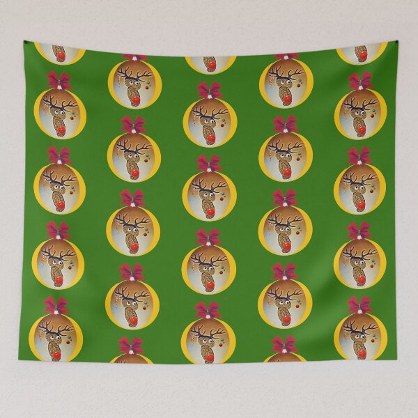 Item preview, Funny reindeer bauble - Christmas photo design designed and sold by kikidu21.