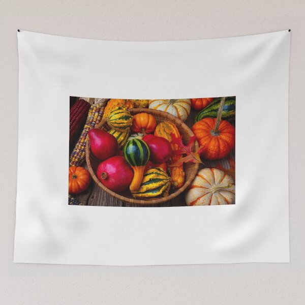 Item preview, Basket Full Of Fruit And Gourds designed and sold by Garry Gay.