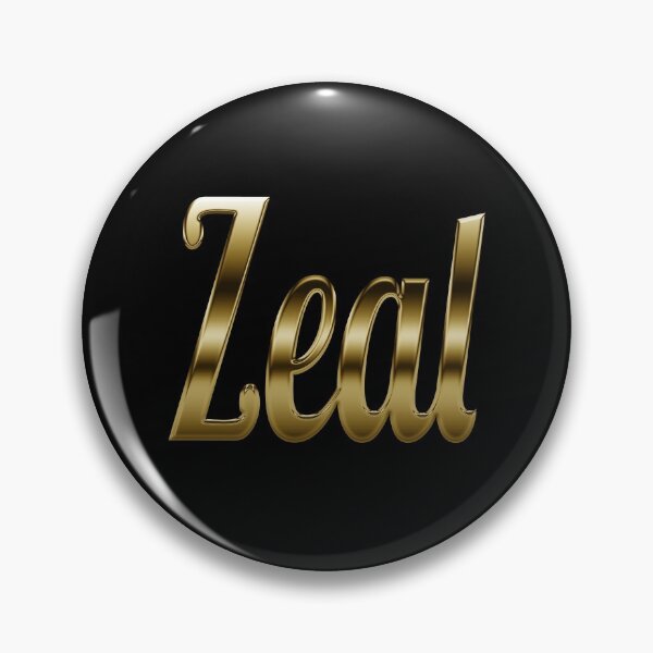 Item preview, Zeal - Retro motivation in Gold designed and sold by Dyna-Mix.