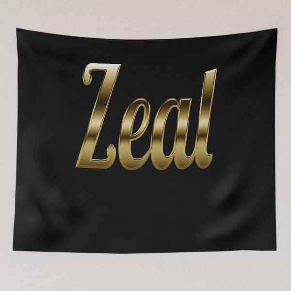 Item preview, Zeal - Retro motivation in Gold designed and sold by Dyna-Mix.