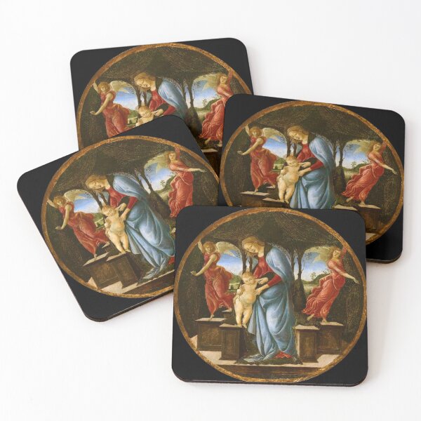Item preview, Sandro Botticelli "Virgin and Child with Two Angels" designed and sold by Alexandra Dahl.