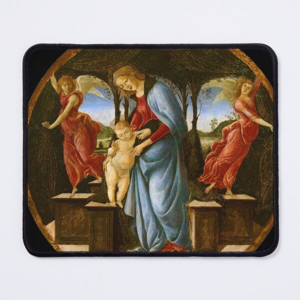 Item preview, Sandro Botticelli "Virgin and Child with Two Angels" designed and sold by Alexandra Dahl.