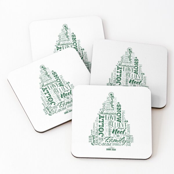 Item preview, Typographic Christmas Tree in Green designed and sold by moosemtndesign.