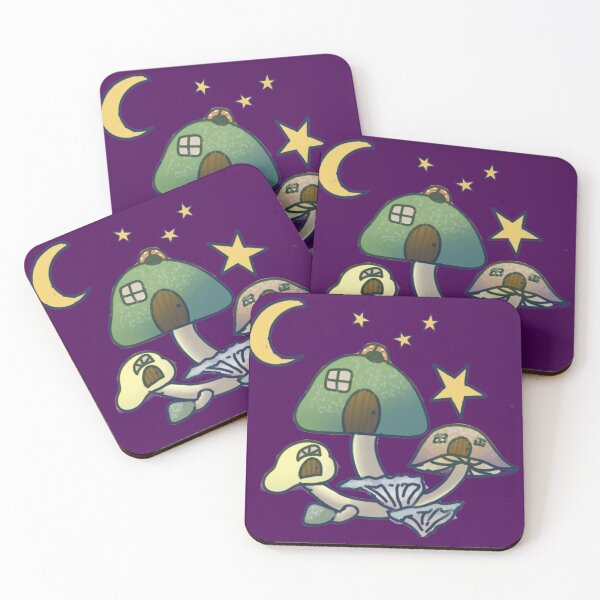Item preview, Witchy mushroom village designed and sold by DoodlesbyRayne.