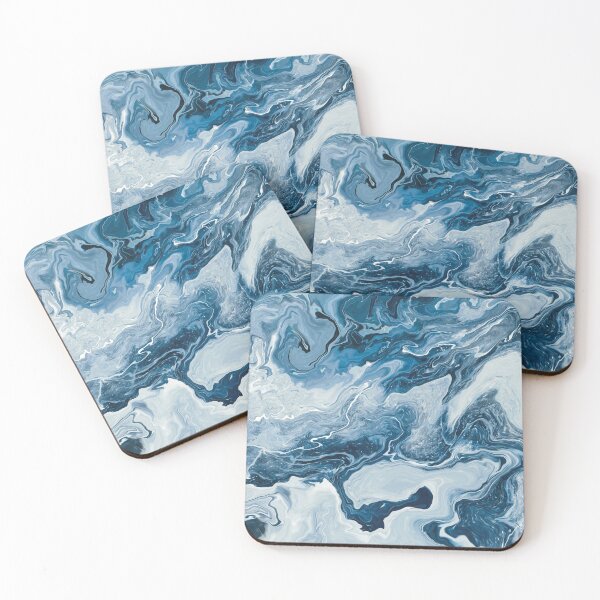 Item preview, Nubes y ríos Fluid Art Acrylic Pour designed and sold by PeaceNinja.