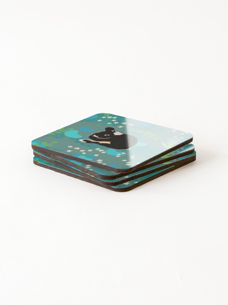 Thumbnail 4 of 5, Coasters (Set of 4), Grumble Rabbit designed and sold by OneNineSix.