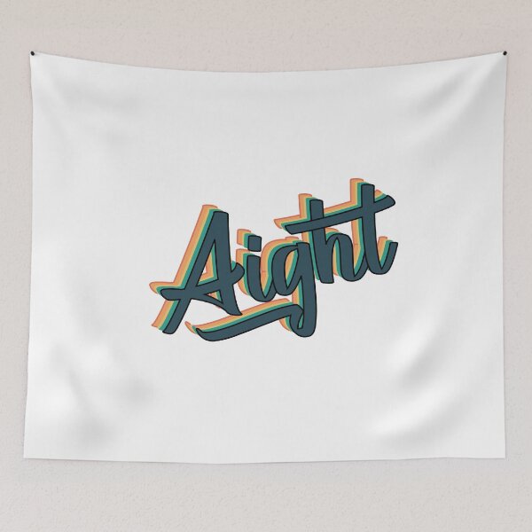 Item preview, Aight Fancy Script in Retro Vintage Sunset Colors designed and sold by Worldesigns by Artsiren.