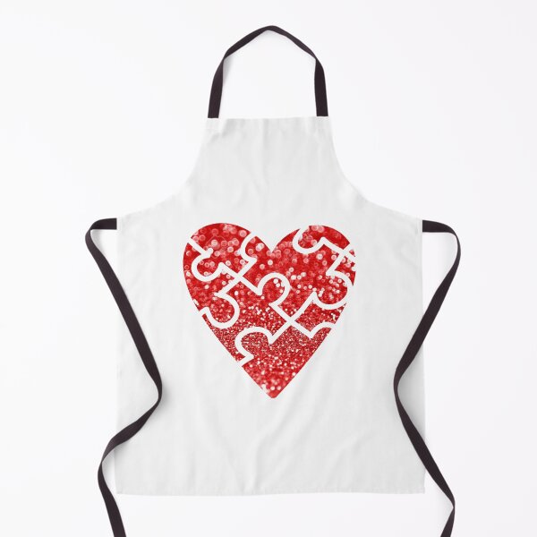 Item preview, Beautiful Red Glitter sparkles jigsaw puzzle Heart Glamour designed and sold by ArtOneDesign.