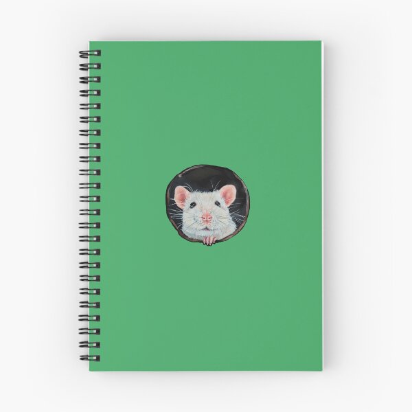 Item preview, White Mouse in a tiny hole Green designed and sold by Lauren Heuer.