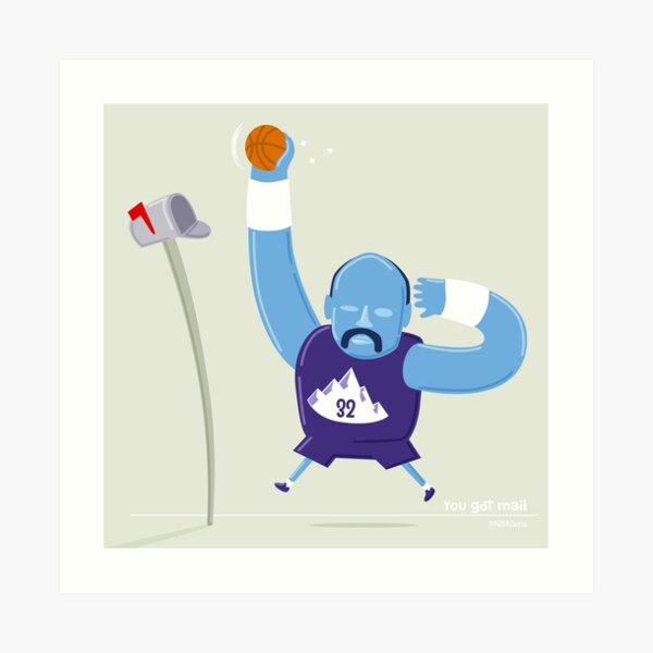 Karl Malone the Mailman Art Print