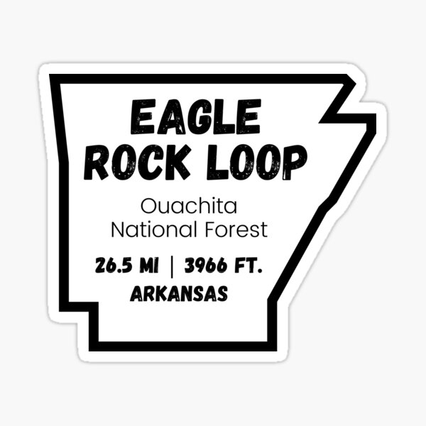 Item preview, Eagle Rock Loop Arkansas Outline- Ouachita National Forest, Arkansas Hiking/Trail designed and sold by Holly Danielson.