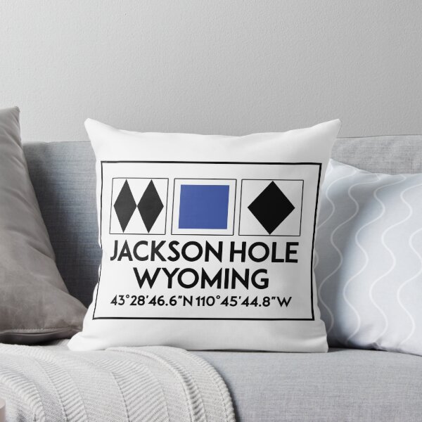 Item preview, JACKSON HOLE WYOMING Mountain Skiing Symbols Ski Snowboard Snowboarding designed and sold by DESTINATIONS DECAL.