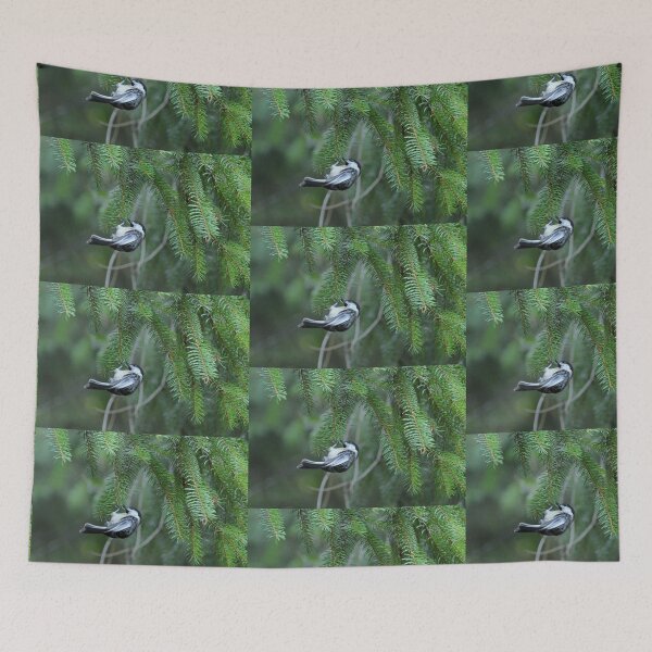 Item preview, Chickadee & pine branches designed and sold by Laurie Minor.