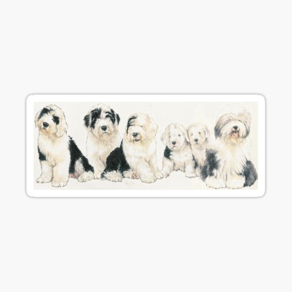 Item preview, Old English Sheepdog Puppies designed and sold by BarbBarcikKeith.