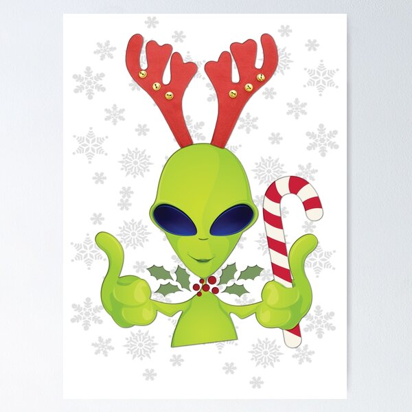 Artikelvorschau, Christmas Alien Ugly Weihnachtspullover entworfen und verkauft von Martini-Four.