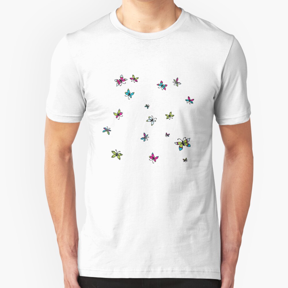 Butterflies Slim Fit T-Shirt